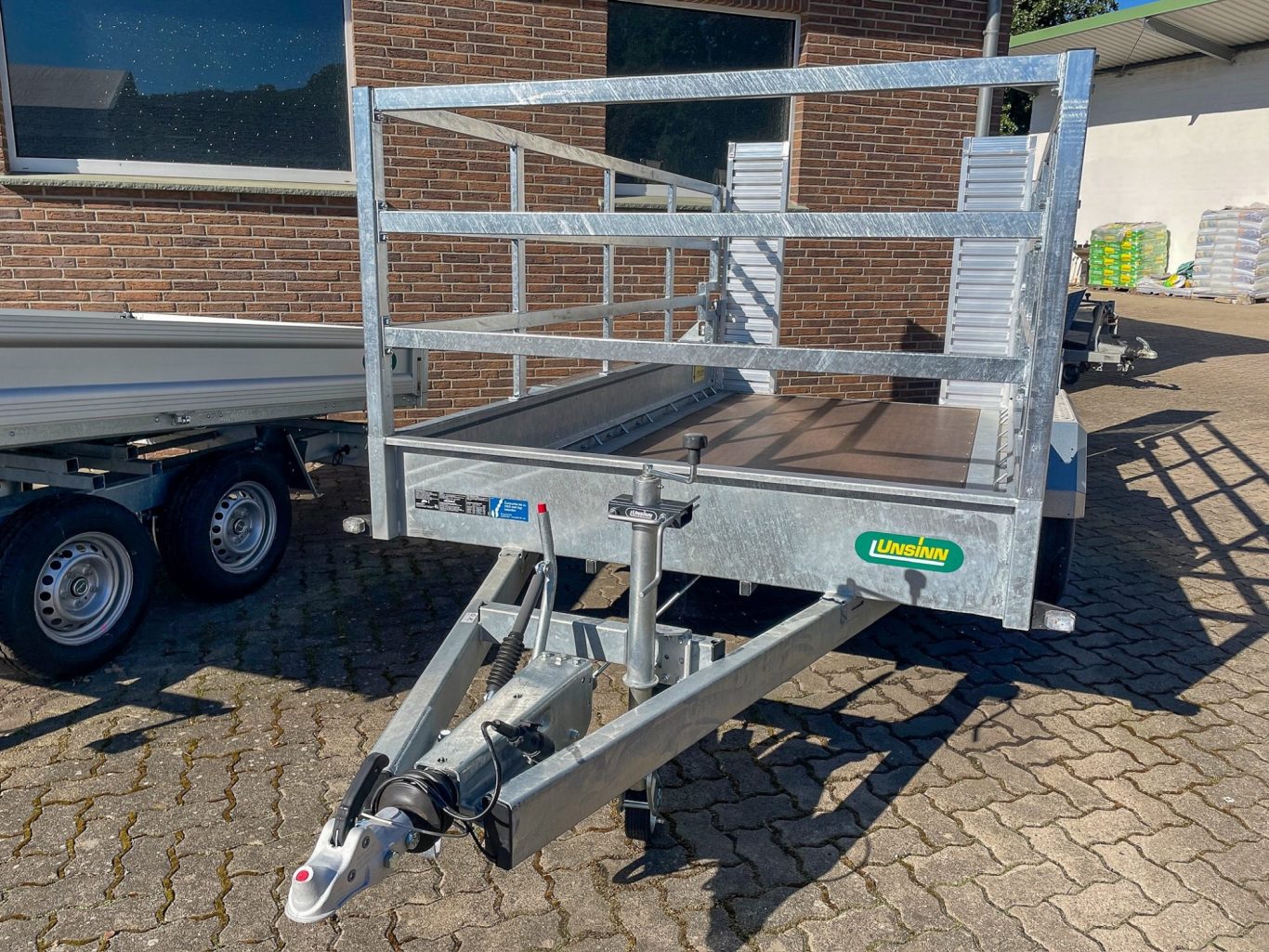 Ein Metallaufbau für einen Anhänger